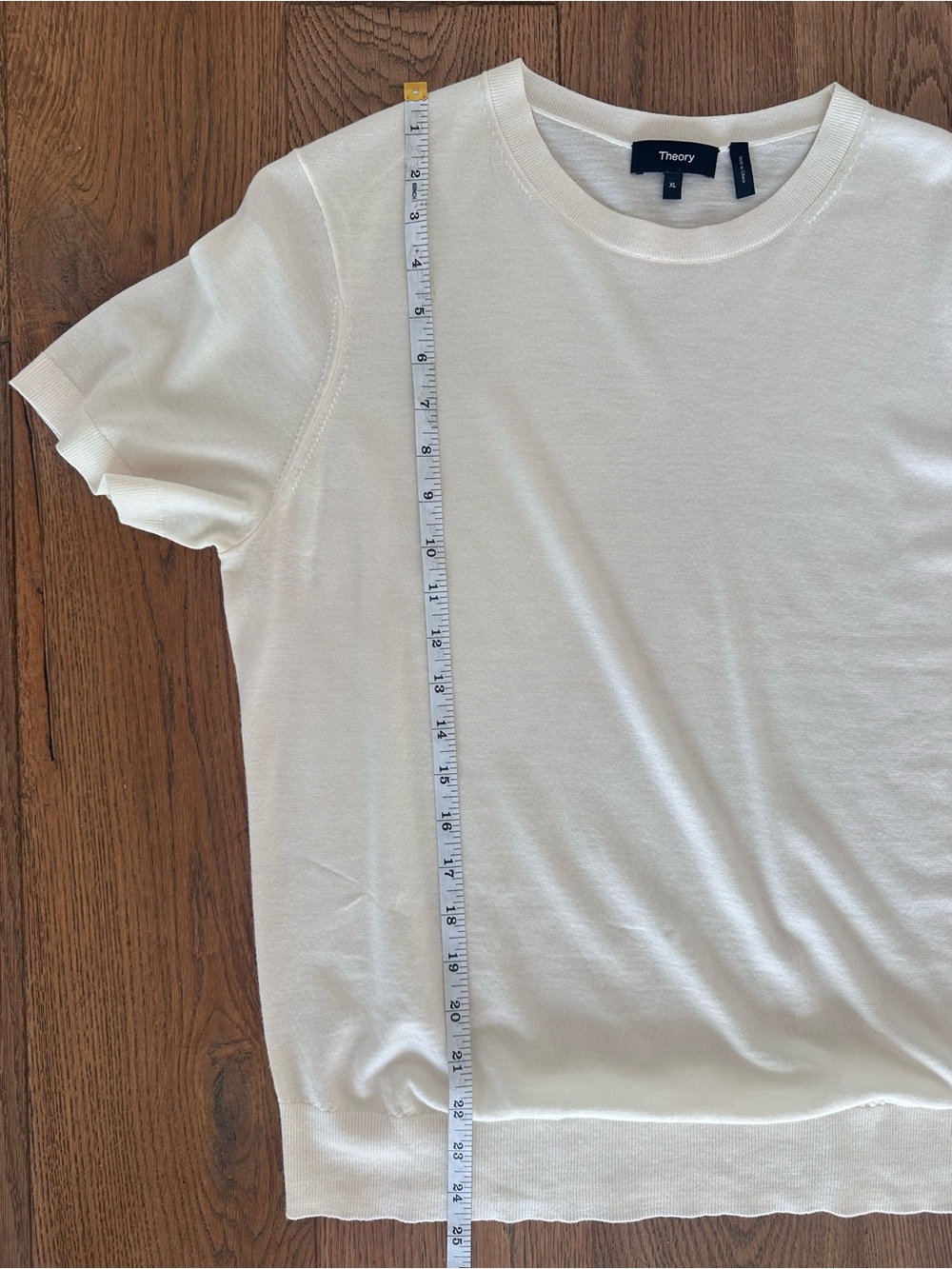 Theory Classic Thin Wool Sweater Tee XL - Picture 3 of 8
